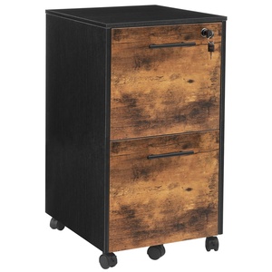 HOOBRO hot selling 2-Drawer Office Cabinet Filling Cabinet with 5 Wheels