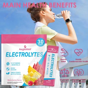 אבקת אלקטרוליטים Aeglewell OEM עם 16 ויטמינים ומינרלים, לחות מהירה ותמיכה באנרגיה, ללא סוכר, אבקת אלקטרוליטים לספורט - Product Image 3