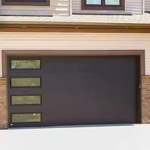 Porta del Garage commerciale resistente con motore silenzioso e Design antifurto in stile moderno reticolato impermeabile in fibra di vetro - Product Image 1
