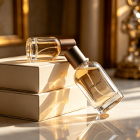 Botol Parfum Kaca Silinder Grosir 30ml 50ml 100ml Cetak Sablon Kotak Hadiah Kustom Tutup Semprot Merek HANMING Perawatan Kulit