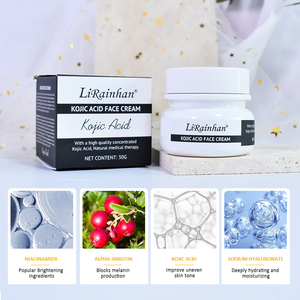 Crème et Lotion <span class=keywords><strong>Visage</strong></span> à l'Acide Kojique <span class=keywords><strong>pour</strong></span> Réparer Efficacement la Peau, Unifier <span class=keywords><strong>le</strong></span> Teint, Atténuer <span class=keywords><strong>les</strong></span> Marques d'Acné, <span class=keywords><strong>les</strong></span> Vergetures et <span class=keywords><strong>les</strong></span> Cicatrices - Product Image 6