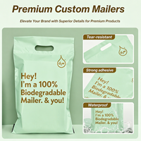 Emballage d'expédition personnalisé imprimé, biodégradable, imperméable, durable, résistant aux déchirures pour sacs