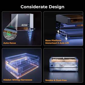 <span class=keywords><strong>Ortur</strong></span>-Máquina de grabado láser H20 20 20W 10W <span class=keywords><strong>40W</strong></span>, diodo de metal CNC, corte de madera acrílico, bambú y cuero - Product Image 3