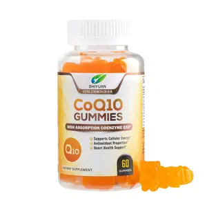 Fórmula privada personalizada de fábrica OEM COQ10 GUMMIES GUMMY Bear, pectina natural vegetariana, soporte cardíaco para la fertilidad