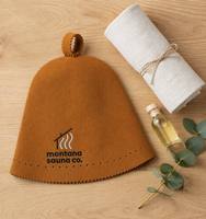 Bonnets de Douche en Feutre de Laine d'Australie de Luxe, Doux, Réutilisables, Écologiques, avec Logo Personnalisé pour le Bain et la Sauna