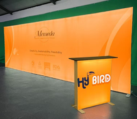 Stand lumineux SEG rétroéclairé 10x10 pieds pour l'Amérique du Nord, réutilisable pour les exposants de roadshow
