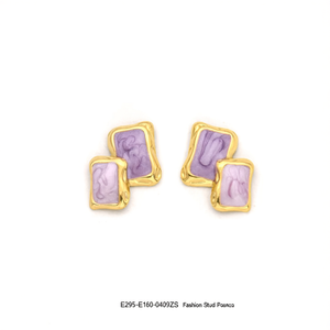 E295-E160-0409ZS Fashion <b>Stud</b> <b>Earrings</b> - Product Image 2