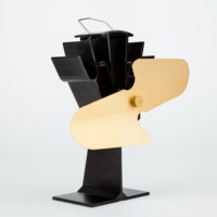 Ventilateur d'extraction pour poêle à granulés de bois, chauffage extérieur alimenté par la chaleur, 2 pales, Ecofan, accessoires pour ensembles de cheminées, pour l'hiver à domicile