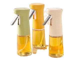 Botella pulverizadora de aceite para freidora de aire con boquilla de niebla fina, recipiente dispensador de aceite de grado alimenticio de cocina de vidrio con bomba de prensa para uso doméstico - Product Image 3