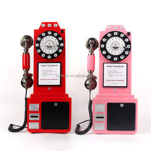 Téléphone antique <span class=keywords><strong>de</strong></span> luxe en métal pour enregistreur vocal, <span class=keywords><strong>cabine</strong></span> photo <span class=keywords><strong>de</strong></span> mariage, alimenté par batterie, <span class=keywords><strong>carte</strong></span> mémoire 8 Go - Product Image 6