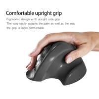891Mini batería 2,4 Ghz + BT Ratón silencioso vertical ergonómico inalámbrico para Windows / IOS / Android