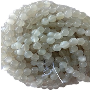 Tự Nhiên Trắng <span class=keywords><strong>Moonstone</strong></span> 3A Vòng Hình Dạng Hạt Và Mịn Đá Quý Strings - Product Image 4