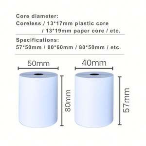Rouleaux de papier thermique personnalisés 57mm/80mm pour imprimantes/caisses enregistreuses – Fourniture directe usine d'étiquettes d'emballage - Product Image 4