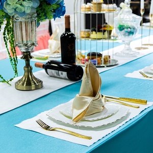 Ensemble de vaisselle de luxe, <span class=keywords><strong>style</strong></span> européen, bord en or, de haute qualité, chinois, 1 pièce - Product Image 4