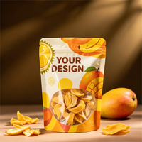 Op maat bedrukte plastic verpakking voor gedroogd fruit, voedsel- en snackzakken, staande zak voor gedroogd fruit met venster