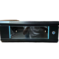 Rak casing CCTV logam 19 inci, kotak kabinet jaringan pemasangan dinding 6U, rak Server Internet untuk pusat Data kustom rakitan 9U