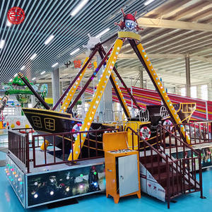 Mini Atracciones Infantiles, Juego para Niños, Fácil de Mover, Divertido Juego Mecánico de Feria, Barco Pirata para Niños con Remolque - Product Image 5