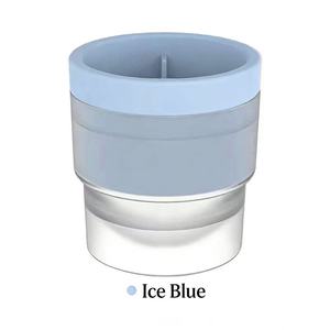 Moule à glaçons sphériques de 6 cm, bac à glaçons en silicone empilable à dépose facile par pression pour whisky et cocktails, compatible avec les gobelets Stanley à dissolution lente - Product Image 1