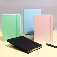 Cuaderno de Tapa Dura de PU Colorido A5 al por Mayor del Fabricante, Diario Personalizado con Impresión CMYK para Promoción