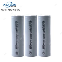 Baterías de Iones de Litio de 3.7V 21700, 3.6V 4000mAh 5000mAh, Molicel EV-E, Ampace, Tenpower, Norda, Samsung, Marcas Líderes, Celdas de Iones de Litio de Grado A