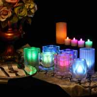 12 pièces/ensemble bougie de décoration sans flamme rechargeable avec bougies LED télécommandées