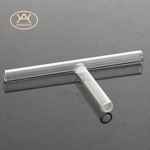 10mm 12mm 13mm 15mm 18mm 20mm कस्टम आकार पारदर्शी स्पष्ट दौर फ्लैट नीचे borosilicate कांच टेस्ट ट्यूब - Product Image 3