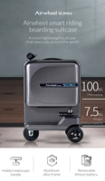 Valise à roulettes Airwheel, bagage de voyage avec moteur électrique, valises Briggs and Riley, scooter électrique, sac pliable à main