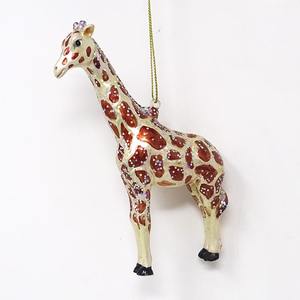 สไตล์ใหม่แฟชั่นคริสต์มาสสัตว์เครื่องประดับแก้วยีราฟเครื่องประดับ - Product Image 2