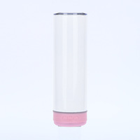 Gobelet isotherme portable en acier inoxydable 304 pour sublimation, avec haut-parleur Bluetooth, isolation sous vide, idéal pour voiture, cadeau, 6-12 oz