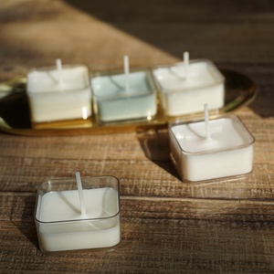 <span class=keywords><strong>Bougeoir</strong></span> rond en <span class=keywords><strong>plastique</strong></span> transparent, porte-bougie - Product Image 2