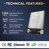 Módulo Wifi6 O9201UD IEEE802.11a/b/g/n/ac/ax DC3.3V Wifi de Doble Banda 2.4GHz/5.8GHz 80MHz 2T2R Antena Wifi Inalámbrica para POS/IoT