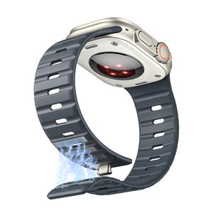 Correa Resistente Personalizada de 49 <span class=keywords><strong>mm</strong></span>, Correa de Reloj de Lujo Verde Naranja de 49 <span class=keywords><strong>mm</strong></span> para <span class=keywords><strong>Apple</strong></span> Ultra 3 2 Nomad Stratos - Product Image 5