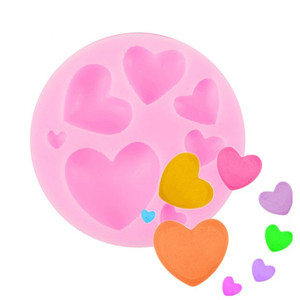 Molde de Silicona Personalizado al por Mayor con Forma de Corazón para Fondant, Chocolate, Caramelos y Decoración de Pasteles - Product Image 1