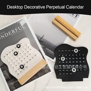 Desk <b>Calendar</b> Wooden Stand Table <b>Calendar</b> Home Office Decor Gift Item - Product Image 3