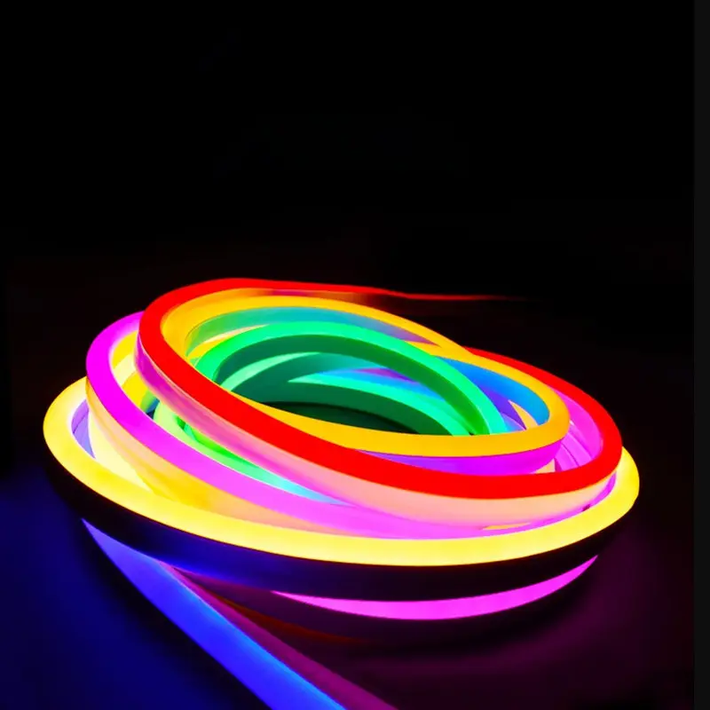 RGB светодиодный неоновый гибкий 110 В 120 В 220 В 230 В светодиодный неоновый Канатный светильник