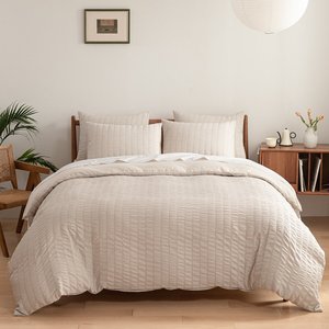 Bán Buôn Màu Be Vua Duvet Bìa Bộ Đồ Giường Comforter Bộ Sang Trọng Không Khí Thấm Thiết Kế Bộ Đồ Giường Bộ - Product Image 1