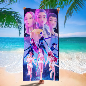 Toalla Cuadrada de Microfibra de Secado Rápido para Natación y Playa, Estampada, Transpirable, Absorbente, Bonitas Toallas de Playa - Product Image 3