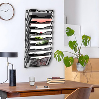 Porte-classeur mural organisateur maille suspendu mural Document papier dossier classement porte-revues