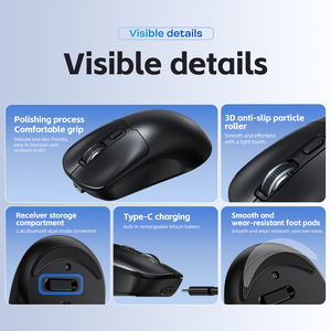 T-WOLF Q3 Không Dây Có Thể Sạc Lại Chuột Dual-Chế Độ <span class=keywords><strong>X</strong></span>ách Tay Mini Sạc Chuột Văn Phòng Kinh Doanh Chuột Không Dây Cho Máy Tính <span class=keywords><strong>X</strong></span>ách Tay Máy Tính Để Bàn - Product Image 4