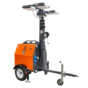 6.7KW/7.5KW Diesel Lighthouse Torre de luz LED móvil 4X1000W Mástil hidráulico para trabajo al aire libre 7 M Tracción Ip65 - Product Image 4