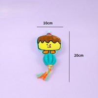 Nouveau modèle de jouet en peluche pour animaux de compagnie avec fonction sonore, corde en coton TPR, en forme de pastèque, durable et interactif, jouets d'auto-amusement