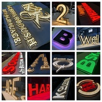 Lettres lumineuses à effet ciel étoilé LED personnalisées pour logo d'entreprise, enseigne pour boutique, magasin, centre commercial, décoration