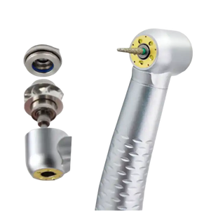 Handpiece Dental Shadowless 5 LED E-generator Dengan Semprotan Internal Turbin Kecepatan Rendah Alat Poles 2/4 Lubang Material Gigi - Product Image 3