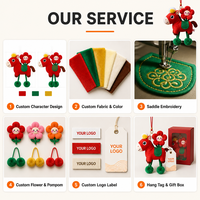 Porte-clés en peluche cheval fleuri coloré, jouet en peluche doux, porte-clés en tissu de coton, cadeau promotionnel OEM ODM, personnage en peluche personnalisé