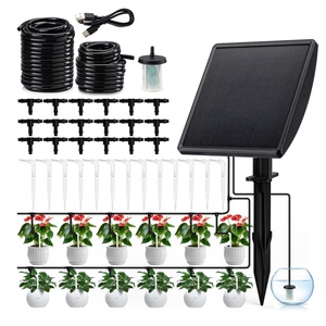 Kit de Riego Automático por Goteo con Energía Solar, Sistema de Riego de Jardín de Plástico con Manguera y Tubo, para Invernaderos y Uso Doméstico - Product Image 1