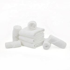 Serviettes de bain en coton de luxe, blanches, résistantes à l'eau de javel, en feuille de palmier, pour salons et entreprises, vente en gros - Product Image 2