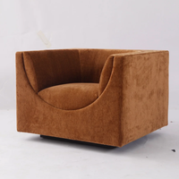 Fauteuil de salon moderne de luxe sur mesure, style designer, canapé individuel en tissu pour salon, fauteuil de réception et de réunion