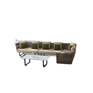 Canapé d'extérieur style nordique, chaise en rotin pour <span class=keywords><strong>jardin</strong></span> et cour, canapé double en rotin pour balcon et extérieur - Product Image 5