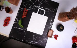 Senang08 New Arrival Oil Proof 50 Pc 11Cm X 21Cm 5Cm Xixi Without Handle Eco Friendly Kraft Paper Bag Custom - Product Image 4