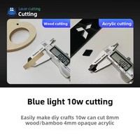 Petite machine de gravure et de découpe laser entièrement automatique haute puissance DIY, lumière bleue, bois, plastique, métal, garantie 3 ans, livraison rapide